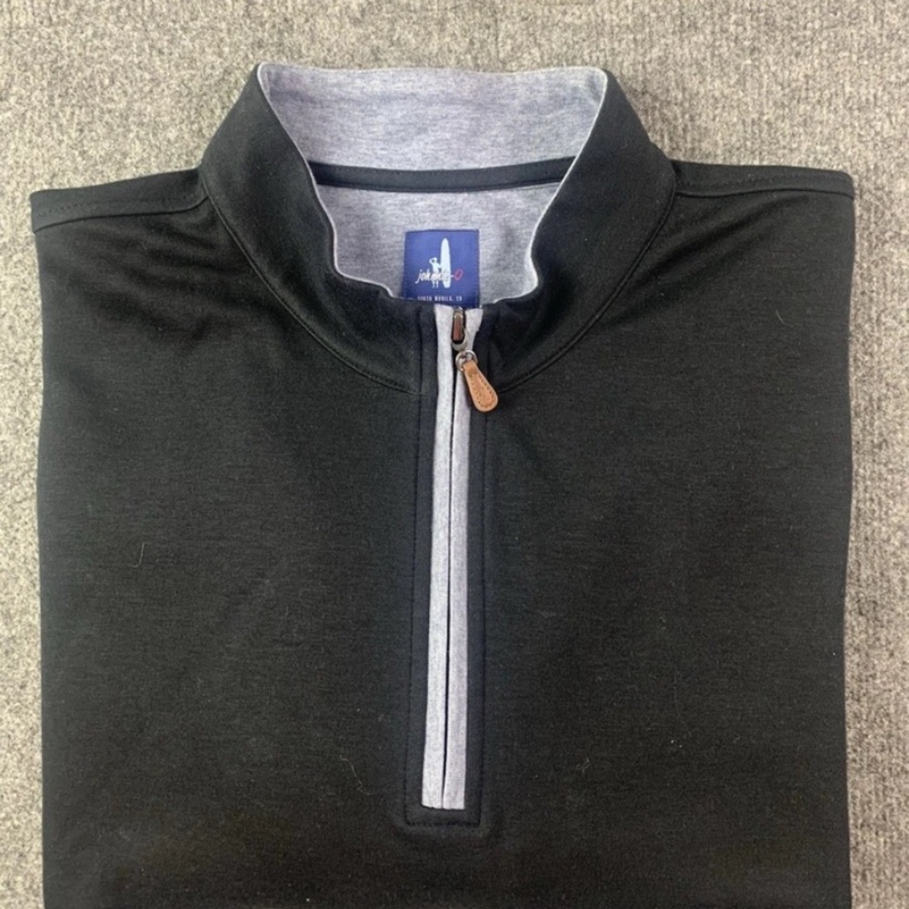 Johnnie -O Mens Cotton Blend Long Sleeve 1/4 Zip Pullover Sweatshirt Size 2XL